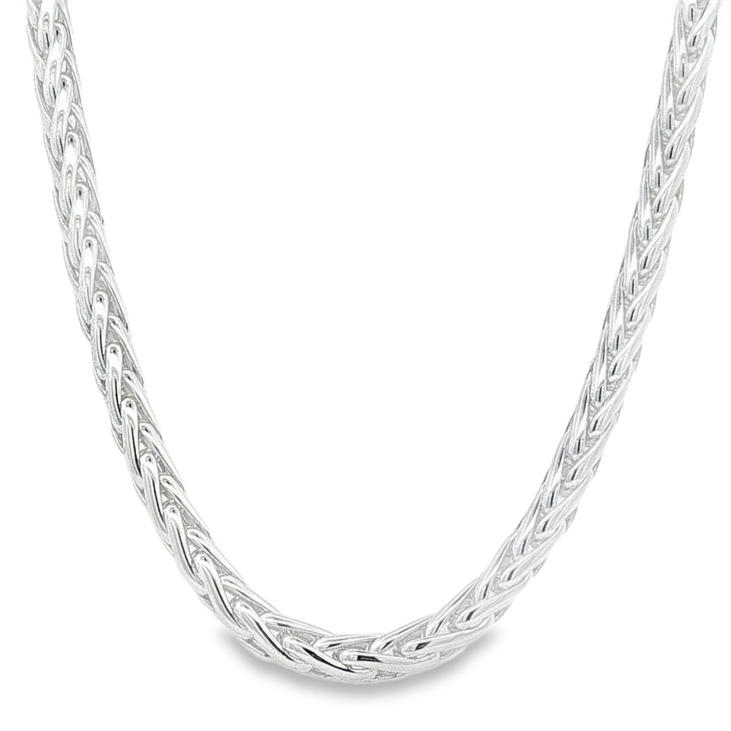 Silver Parmier Link Necklace