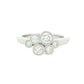 Round Brilliant Cut Diamond Bubble Style Ring - 0.85cts