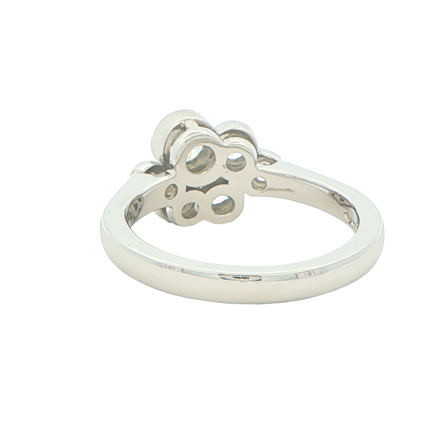 Round Brilliant Cut Diamond Bubble Style Ring - 0.85cts