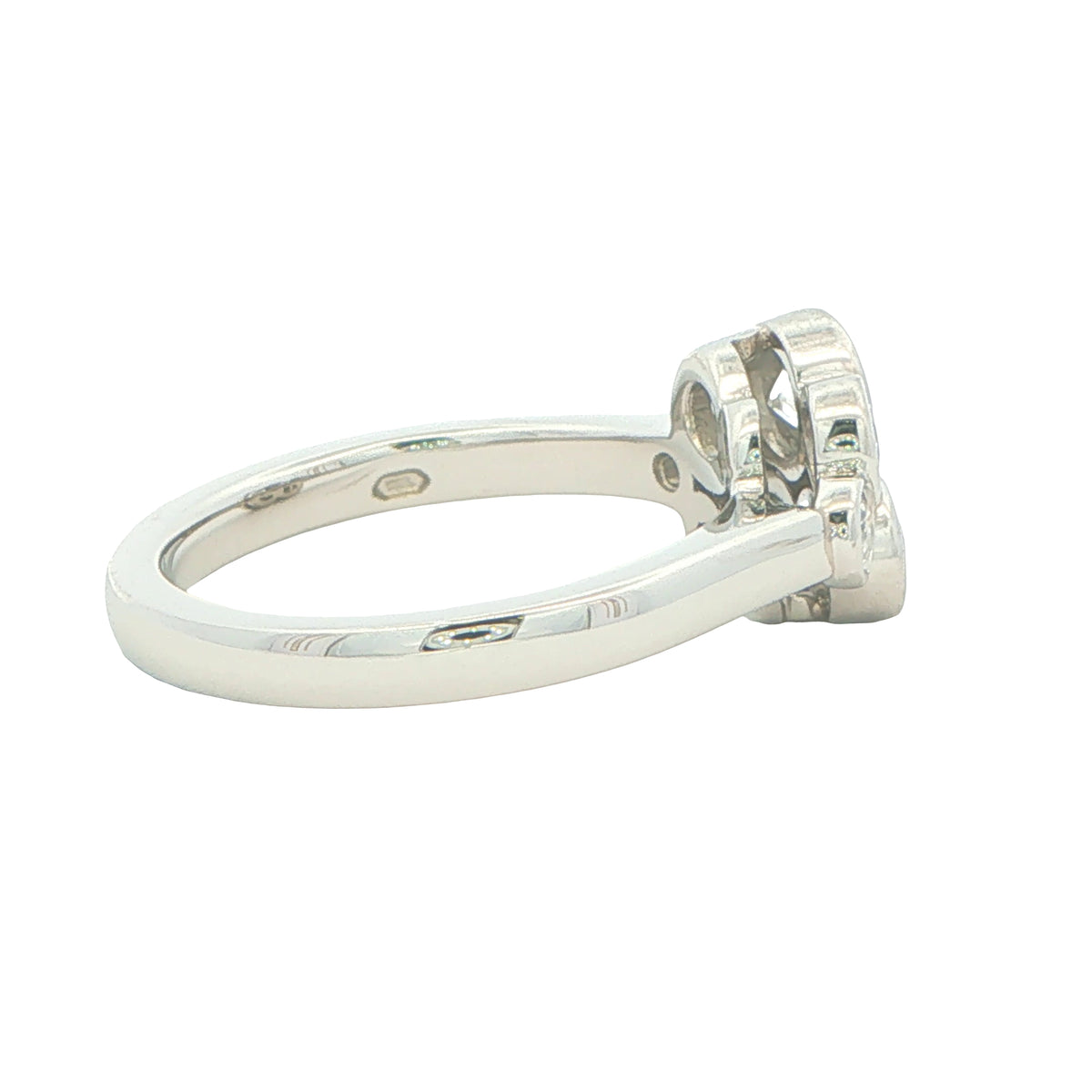 Round Brilliant Cut Diamond Bubble Style Ring - 0.85cts