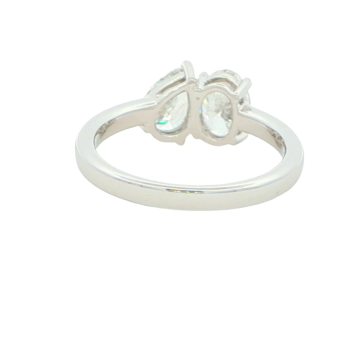 Platinum Oval and Pear Shaped Diamond "Toi et Moi" ring - 2.01cts Gardiner Brothers