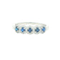 Sapphire and Round Brilliant Cut Diamond Halo Dress Ring Gardiner Brothers