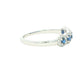 Sapphire and Round Brilliant Cut Diamond Halo Dress Ring Gardiner Brothers