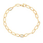 Yellow Gold Oval Link Bracelet