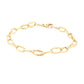 Yellow Gold Oval Link Bracelet