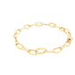 Yellow Gold Oval Link Bracelet