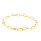 Yellow Gold Oval Link Bracelet