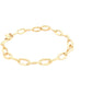 Yellow Gold Oval Link Bracelet