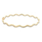 Yellow and White Gold Wave Bangle