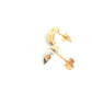 yellow and white gold Stranded Bracket Style Earrings Gardiner Brothers