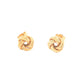 Yellow Gold Rope Patterned Knot Earrings Gardiner Brothers
