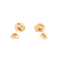 Yellow Gold Rope Patterned Knot Earrings Gardiner Brothers