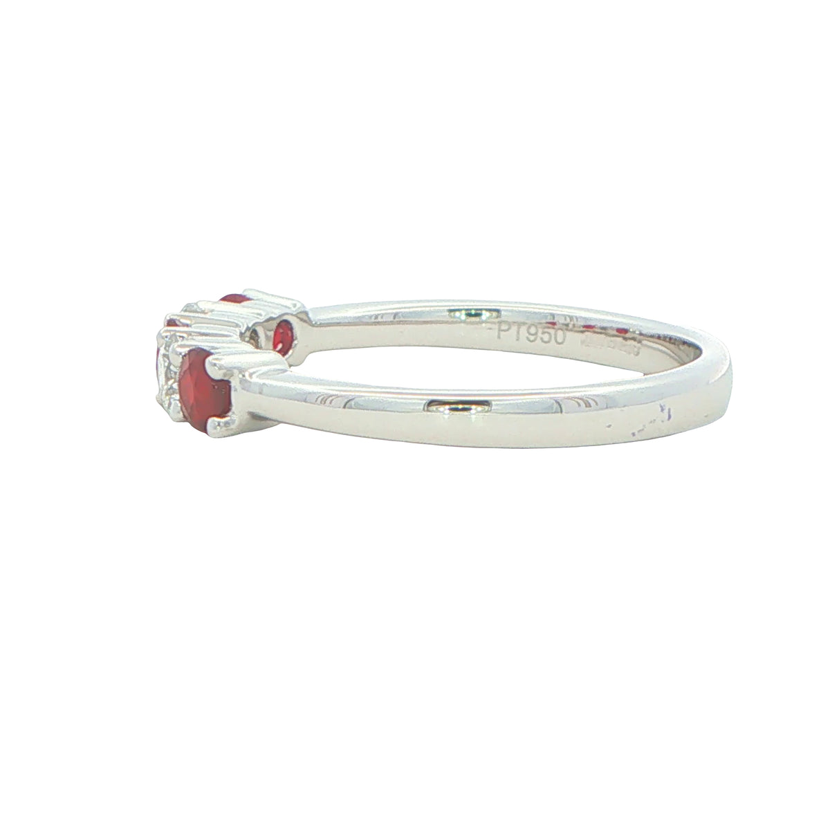 Ruby and Diamond 5 Stone Ring Gardiner Brothers