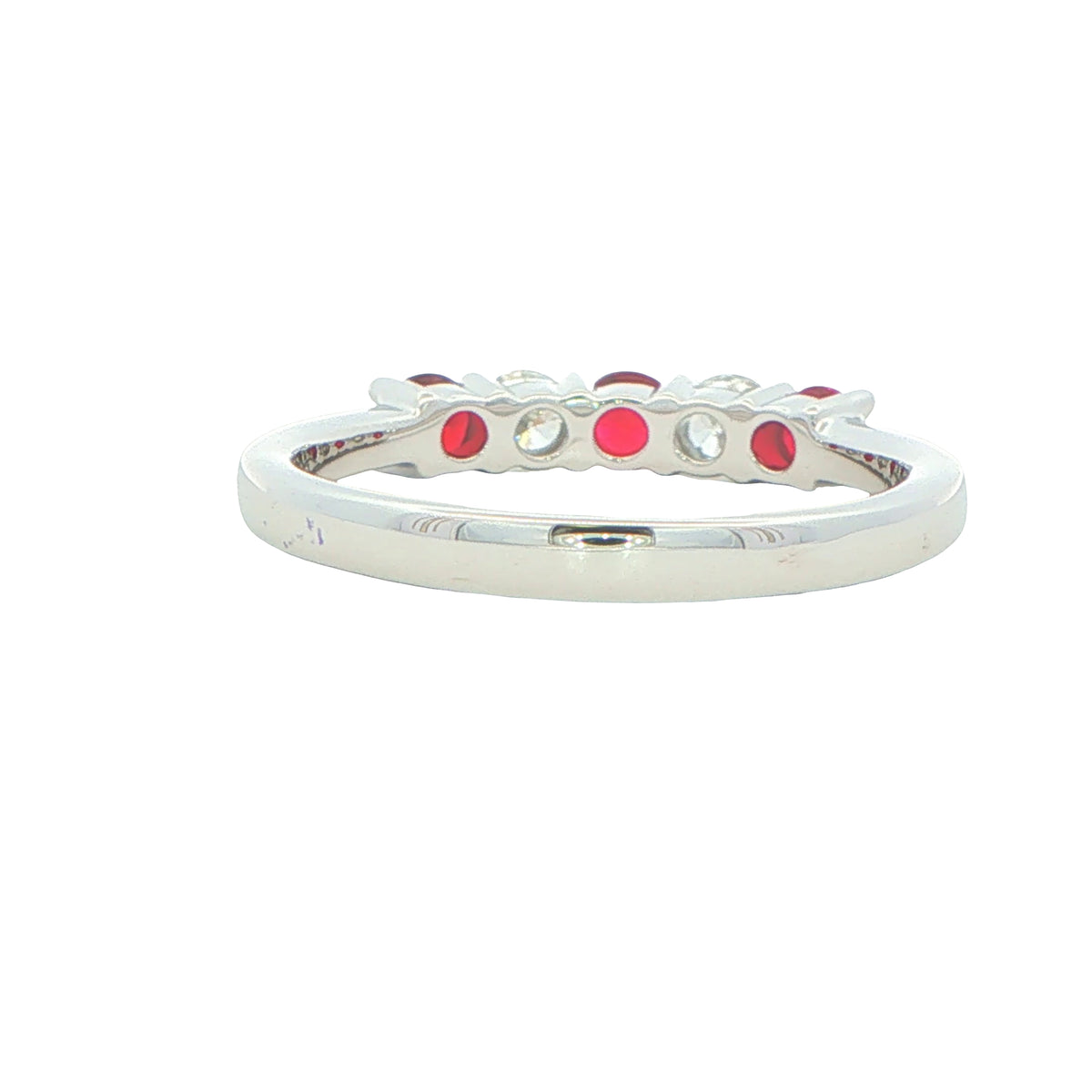Ruby and Diamond 5 Stone Ring Gardiner Brothers
