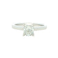 Platinum Elongated Cushion Shaped Diamond Solitaire ring - 1.04cts Gardiner Brothers