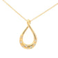 Yellow Gold Twisted Diamond Set Pendant Gardiner Brothers