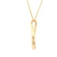 Yellow Gold Twisted Diamond Set Pendant Gardiner Brothers