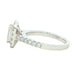 Platinum Emerald cut diamond halo cluster style ring - 1.16cts Gardiner Brothers