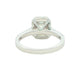 Platinum Emerald cut diamond halo cluster style ring - 1.16cts Gardiner Brothers