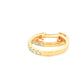 Round Brilliant Cut Diamond set Hoop Earrings 16mm - 0.50cts