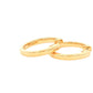 Round Brilliant Cut Diamond set Hoop Earrings 16mm - 0.50cts