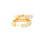 Round Brilliant Cut Diamond set Hoop Earrings 16mm - 1.00cts