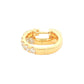 Round Brilliant Cut Diamond set Hoop Earrings 16mm - 1.00cts