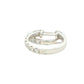 Round Brilliant cut diamond hoop earrings 16mm - 0.75cts