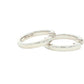 Round Brilliant cut diamond hoop earrings 16mm - 0.75cts