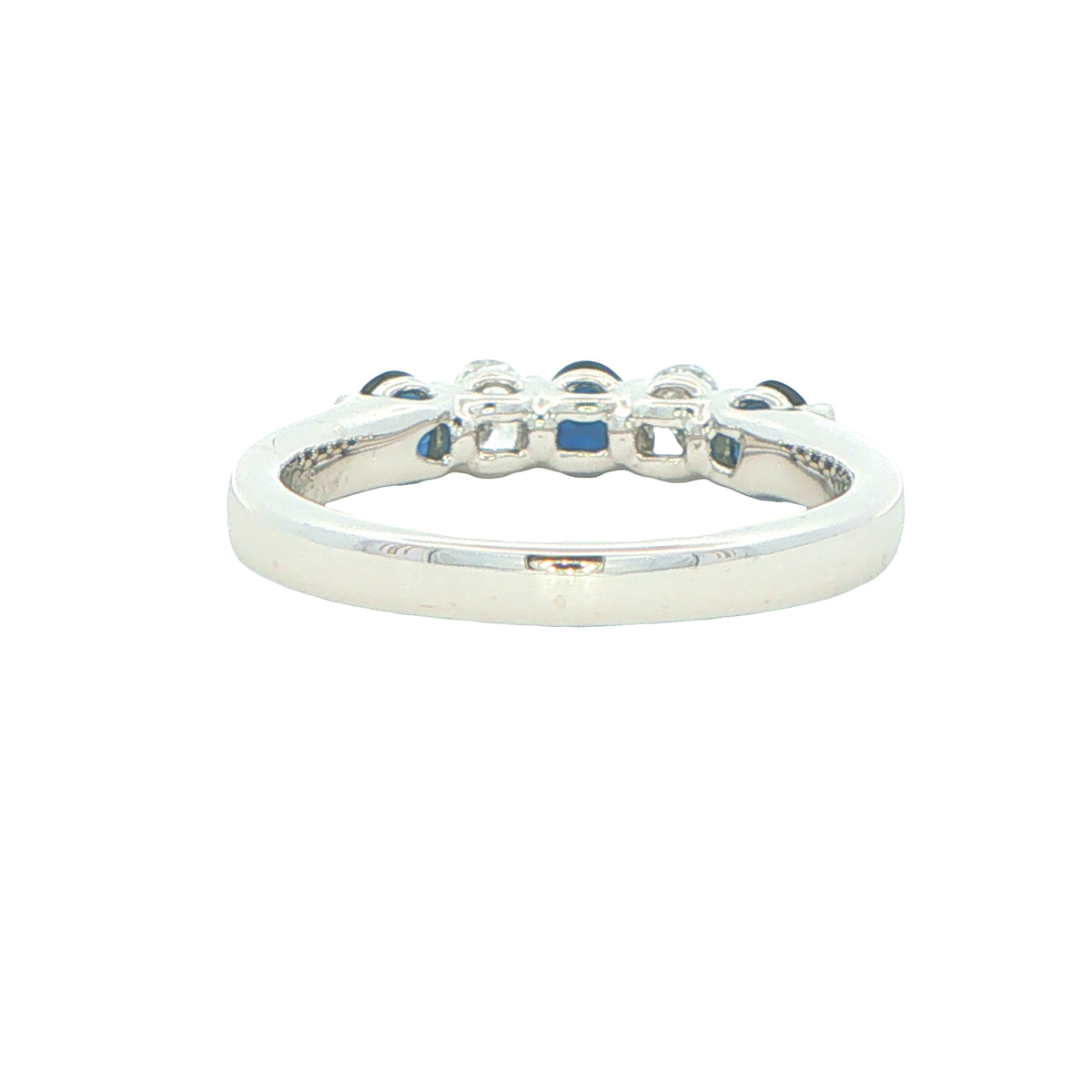 Sapphire and diamond oval shaped 5 stone ring Gardiner Brothers