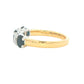 Sapphire and diamond oval shaped 5 stone ring