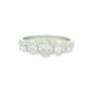 Oval shaped diamond 5 stone Graduated eternity ring - 1.60cts