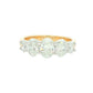 Oval shaped diamond 5 stone Graduated eternity ring - 2.12cts
