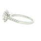 Platinum Elongated Cushion Cut Diamond Halo Style Ring - 1.17cts
