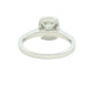 Platinum Elongated Cushion Cut Diamond Halo Style Ring - 1.17cts