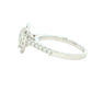 platinum Pear Shaped Diamond Halo Ring - 1.20cts
