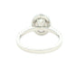 Platinum Oval Shaped Diamond Halo Cluster Style Ring - 1.72cts