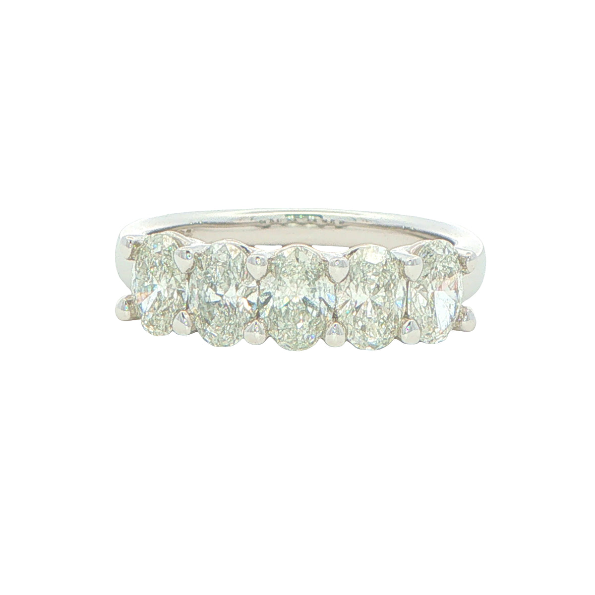 Oval Shaped Diamond 5 stone eternity style ring - 1.56cts Gardiner Brothers