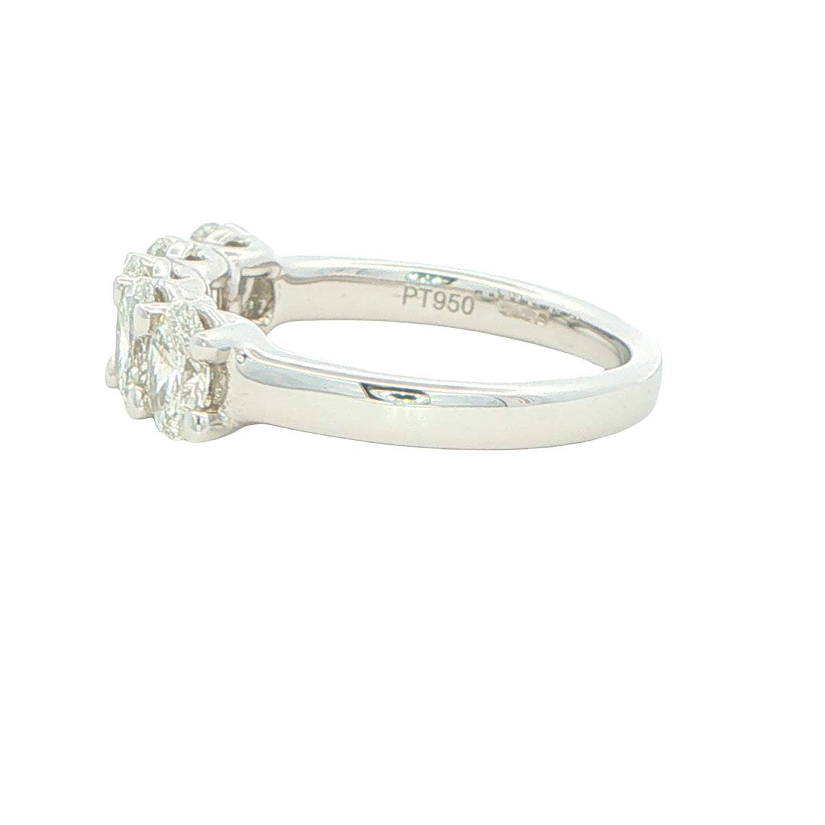 Oval Shaped Diamond 5 stone eternity style ring - 1.56cts Gardiner Brothers