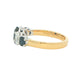 Sapphire and diamond oval shaped Graduated 5 stone ring