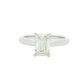 Lab Grown Emerald cut diamond solitaire ring - 1.50cts Gardiner Brothers