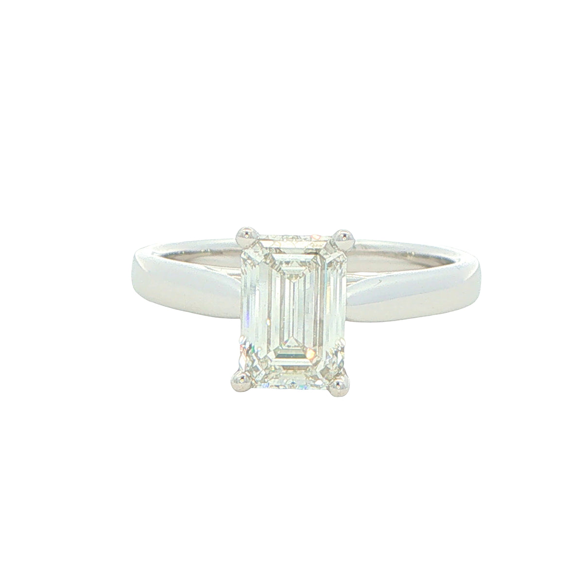 Lab Grown Emerald cut diamond solitaire ring - 1.50cts Gardiner Brothers