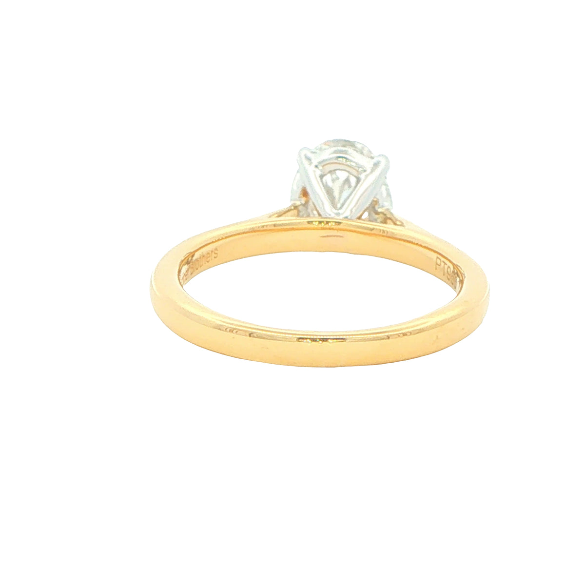 Lab Grown Oval Shaped Diamond Solitaire Ring - 1.50cts Gardiner Brothers
