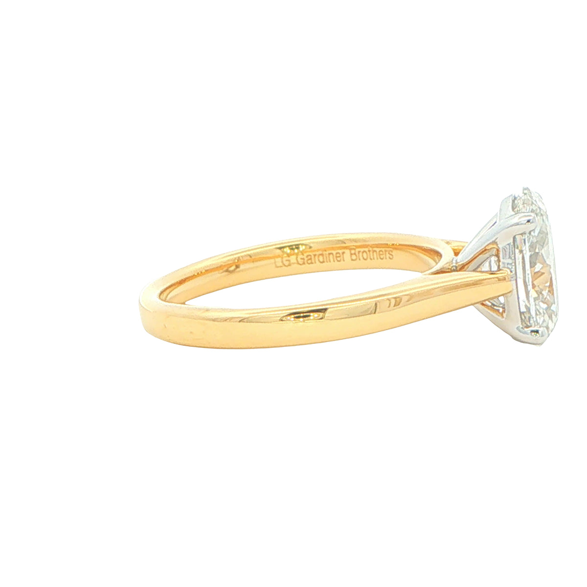 Lab Grown Oval Shaped Diamond Solitaire Ring - 1.50cts Gardiner Brothers