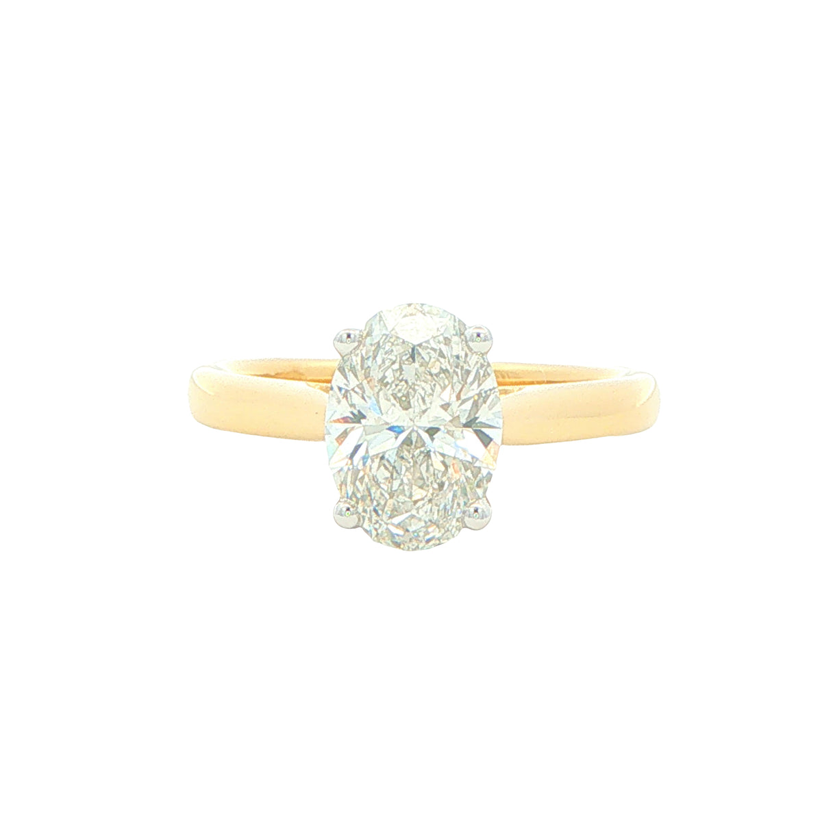 Lab Grown Oval Shaped Diamond Solitaire Ring - 1.50cts Gardiner Brothers
