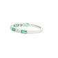 Emerald and Diamond Vintage Style Dress Ring