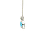Pear Shaped Topaz and Diamond Halo Style Drop Pendant Gardiner Brothers