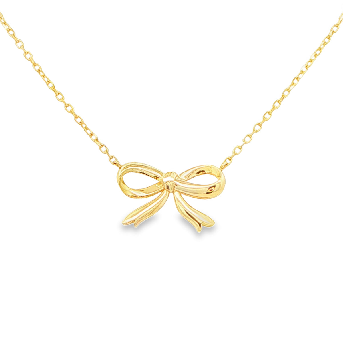 Yellow Gold Bow Pendant