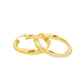 Yellow Gold Twisted Hoop Earrings