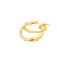 Yellow Gold Twisted Hoop Earrings